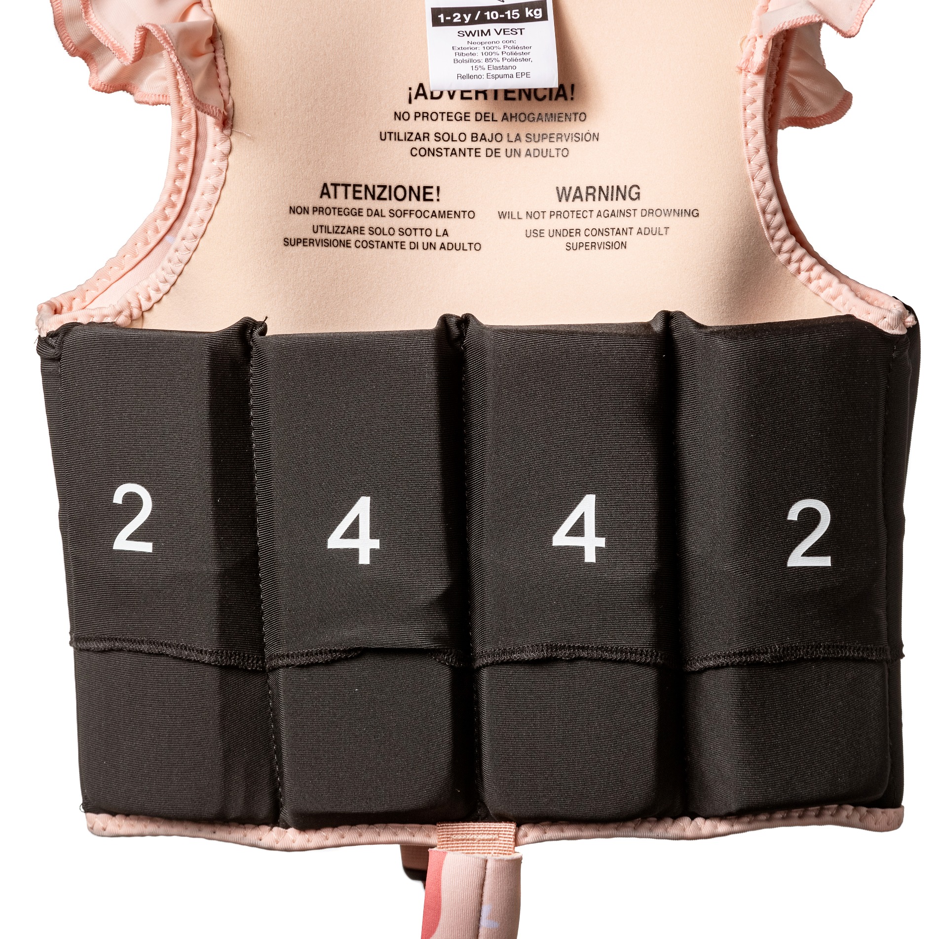 cjaleco flotador natacion flamencos mundo petit