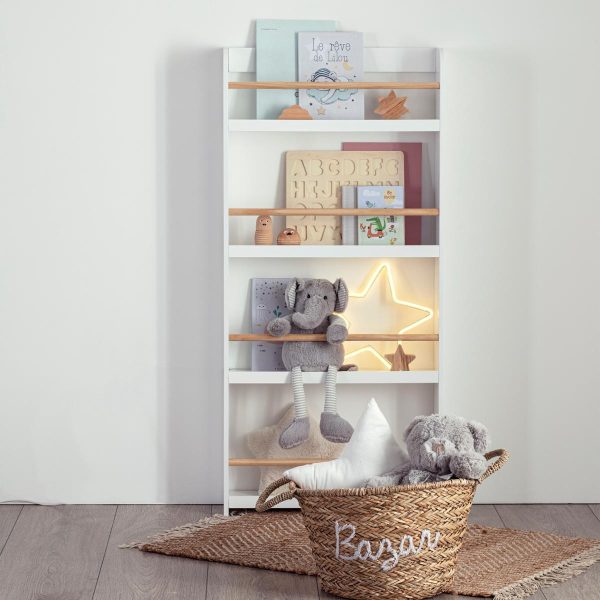 Estantería librería Montessori blanca