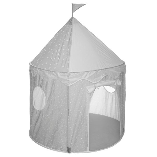 Cabaña tienda pop up gris