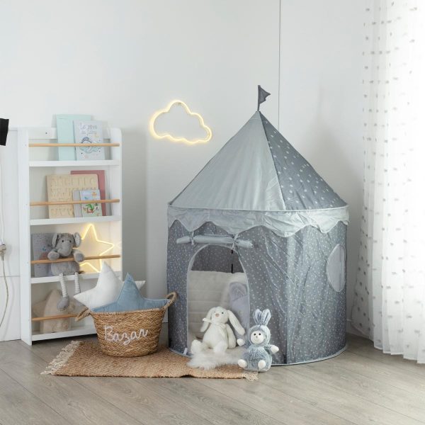 Cabaña tienda pop up gris