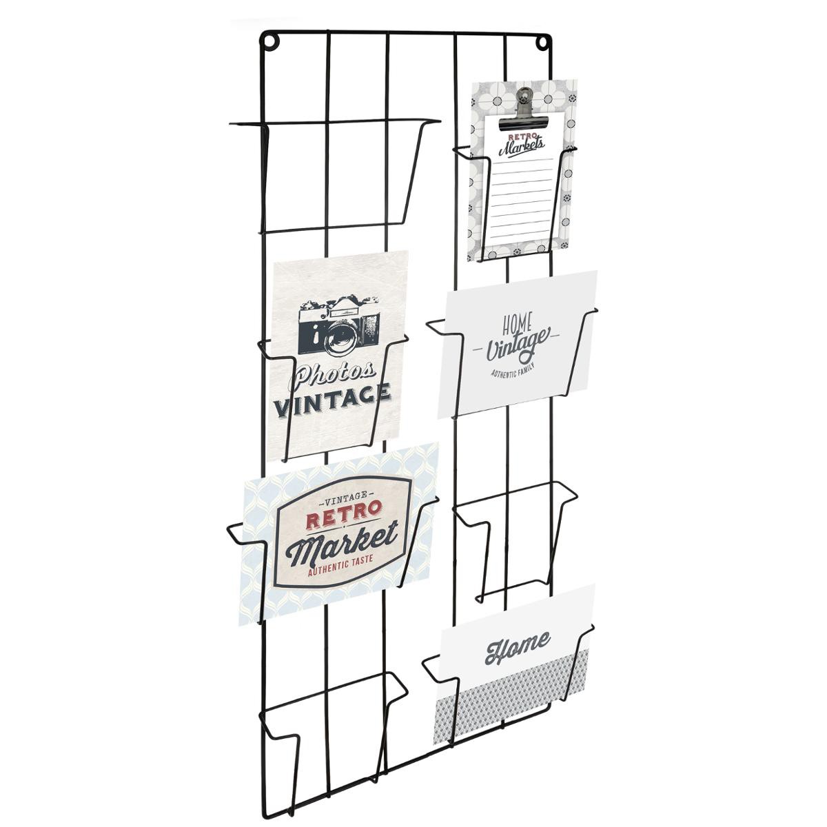 Portafotos metálico negro Portafotos metálico negro