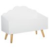 Librería cofre nube blanca