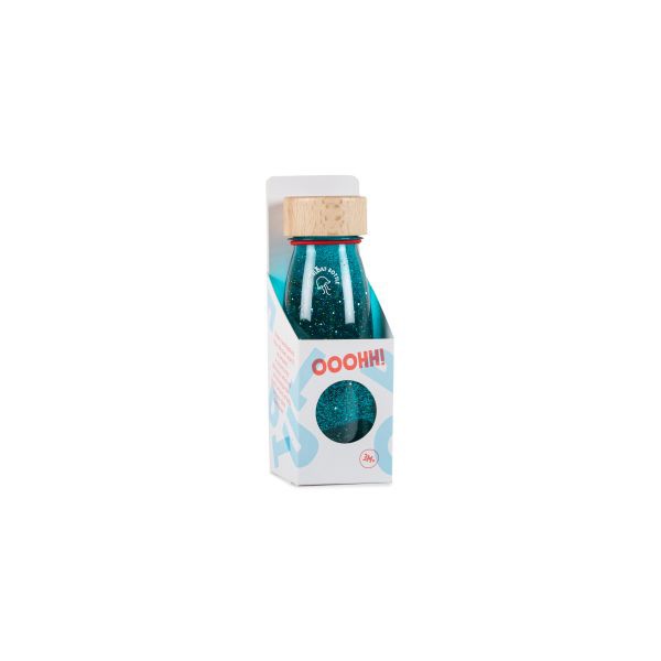 Botella sensorial turquesa Petit Boum