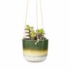 Macetero colgante Mojave glaze green Sass & Belle