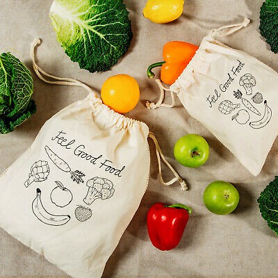 Bolsa de algodón frutas Sass&Belle