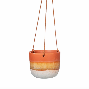 Macetero colgante Mojave glaze yellow Sass & Belle