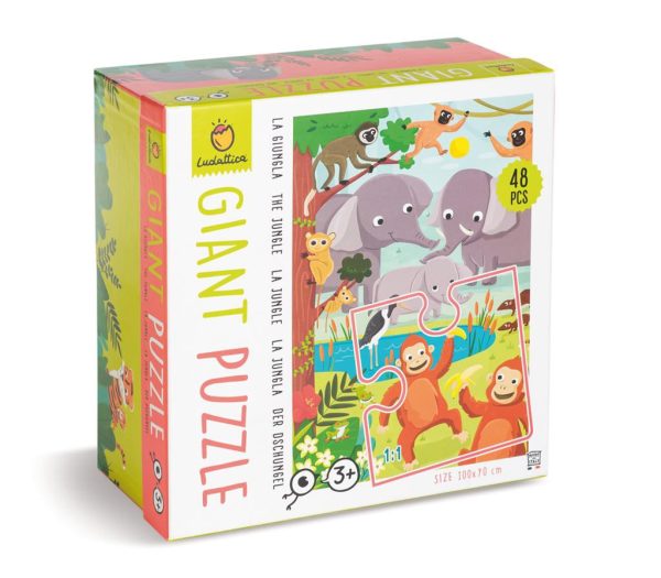 Puzzle gigante la jungla 48 piezas Ludattica