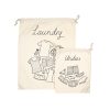 Set de 2 bolsas algodón para viajes o ropa sucia Sass & Belle