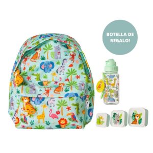 Pack personalizable Safari PET Mundo Petit con botella de regalo
