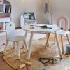 Mesa redonda blanca infantil