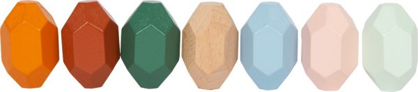 Set de 18 piedras de madera para apilar Waldorf