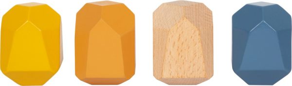 Set de 18 piedras de madera para apilar Waldorf