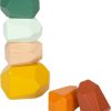 Set de 18 piedras de madera para apilar Waldorf