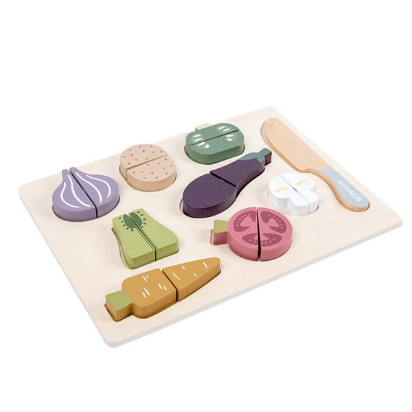 Verduras para cortar con tabla y cuchillo