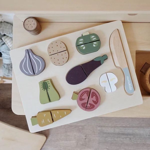 Verduras para cortar con tabla y cuchillo