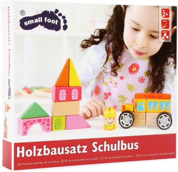 Juego de construcción autobús escolar