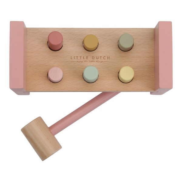 Banco para martillar rosa Little Dutch