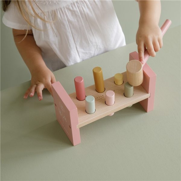 Banco para martillar rosa Little Dutch