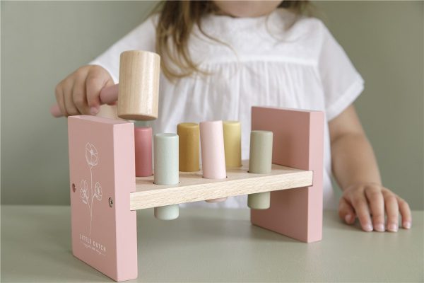 Banco para martillar rosa Little Dutch