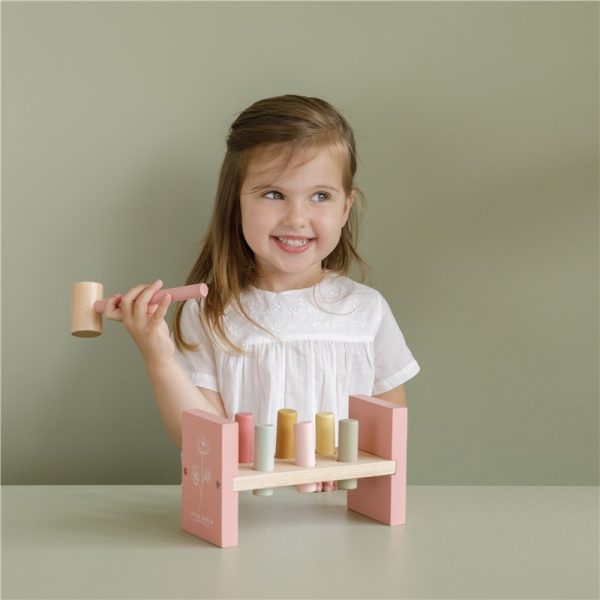 Banco para martillar rosa Little Dutch
