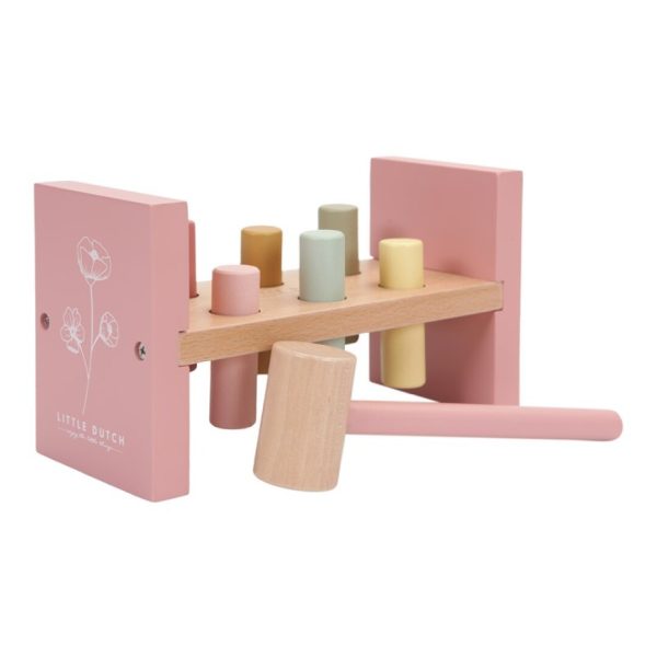 Banco para martillar rosa Little Dutch