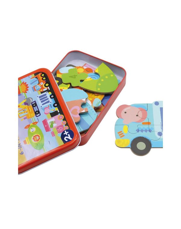 Set de 6 puzzles: Mis primeros puzzles animales y transporte