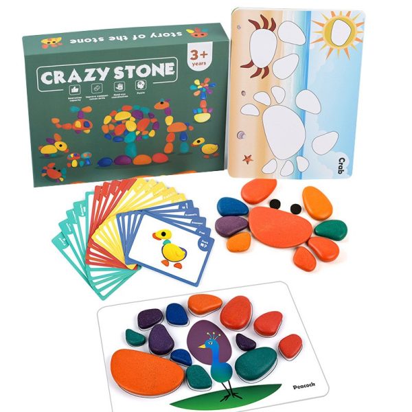 Set de 36 piedras de colores