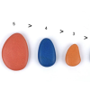 Set de 36 piedras de colores