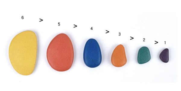 Set de 36 piedras de colores