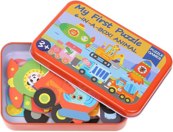 Set de 6 puzzles: Mis primeros puzzles animales y transporte