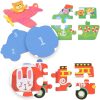 Set de 6 puzzles: Mis primeros puzzles animales y vehículos de emergencia