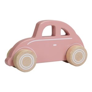 Coche de madera rosa Little Dutch