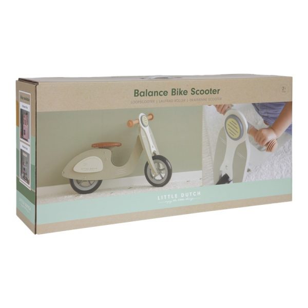 Scooter madera Oliva Little Dutch