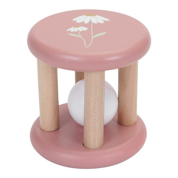 Juguete para bebé rodari flowers rosa little dutch