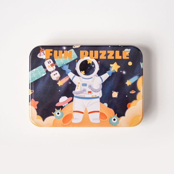 Caja con 5 puzzles exploradores del espacio