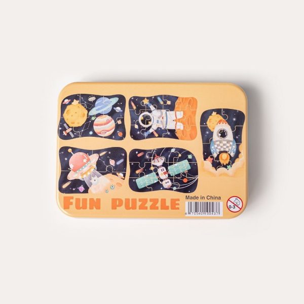 Caja con 5 puzzles exploradores del espacio