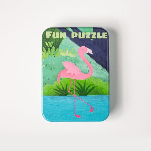 Caja con 5 puzzles wild animals