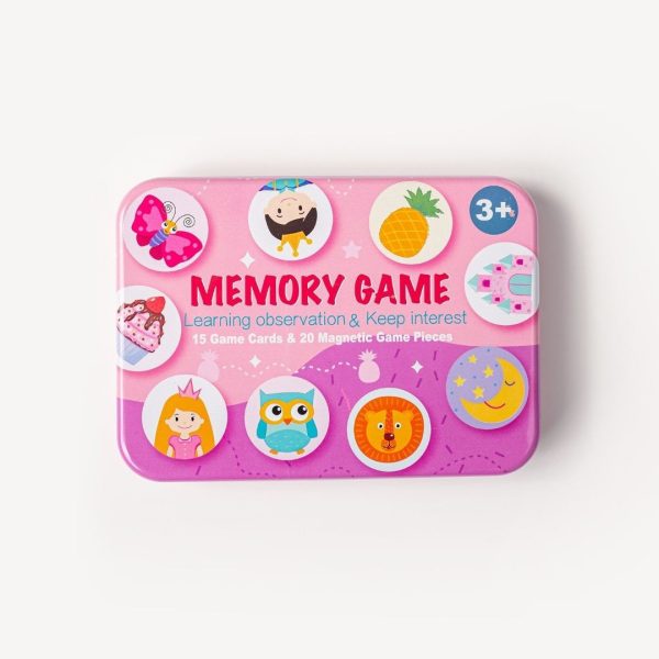 Juego de observación y memoria rosa
