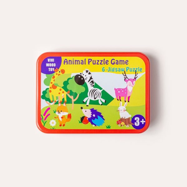 Set de 6 puzzles: Mis primeros puzzles animales de la sabana