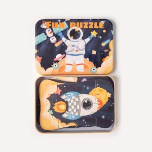Caja con 5 puzzles exploradores del espacio