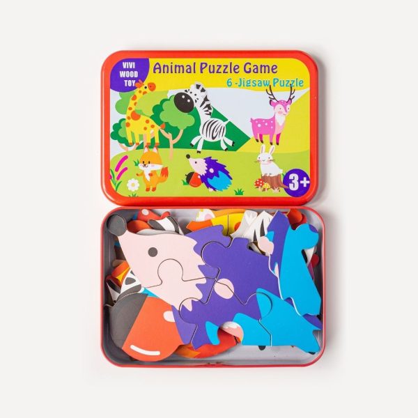 Set de 6 puzzles: Mis primeros puzzles animales de la sabana