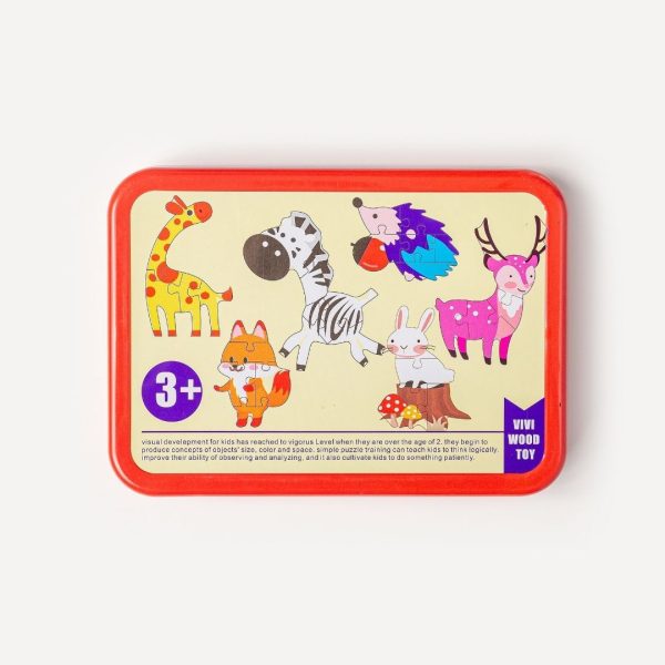 Set de 6 puzzles: Mis primeros puzzles animales de la sabana