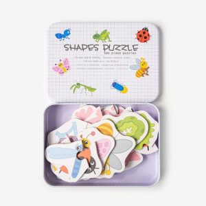 Caja con 13 puzzles de insectos