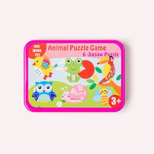 Set de 6 puzzles: Mis primeros puzzles animales del trópico