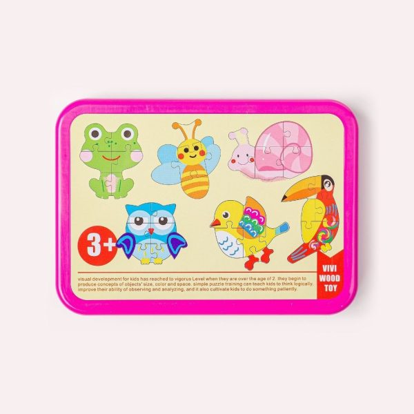 Set de 6 puzzles: Mis primeros puzzles animales del trópico