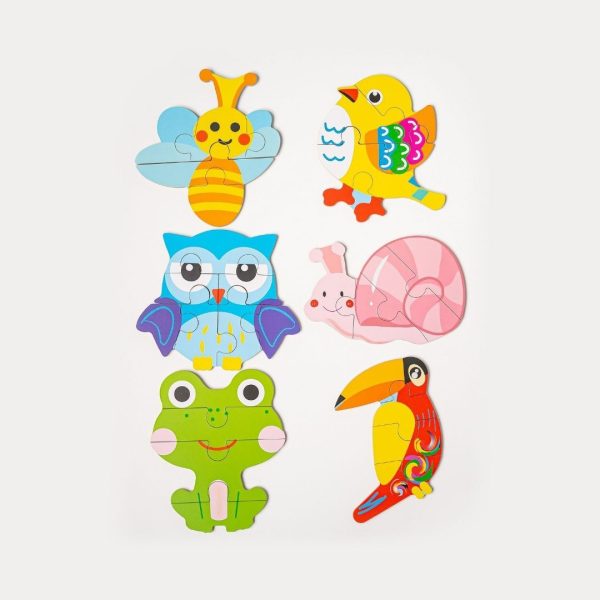 Set de 6 puzzles: Mis primeros puzzles animales del trópico