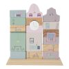 Bloques edificios rosa Little Dutch