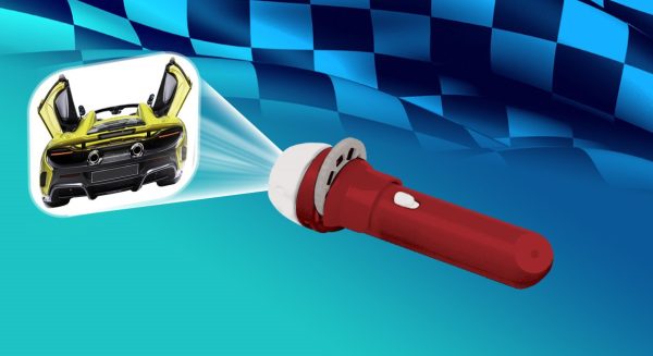 Linterna con proyector super coches