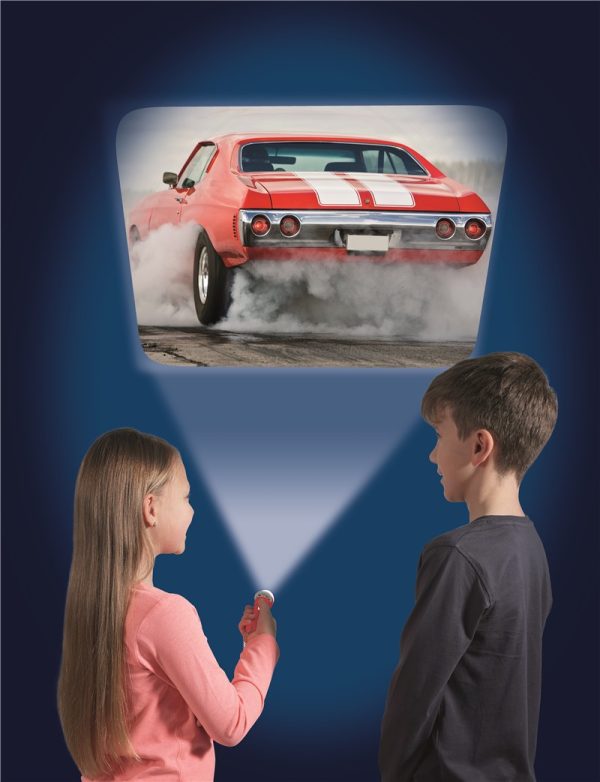 Linterna con proyector super coches