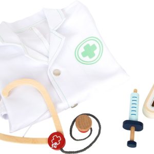 Set de médicos con bata